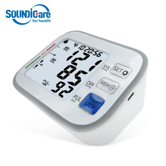 Dispositivo médico LCD Digital Bp Monitor Esfigmomanômetro Bluetooth Imt Monitor de pressão arterial